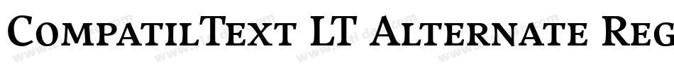 CompatilText LT Alternate Regular Small Caps字体转换